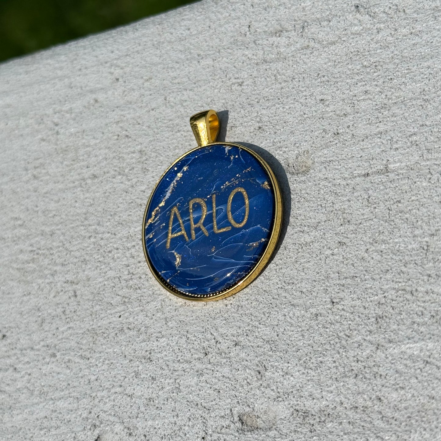 Midnight Marble Tag