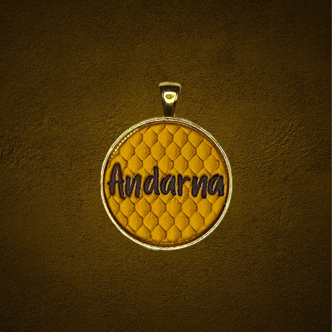 Gold Dragon Scale Tag