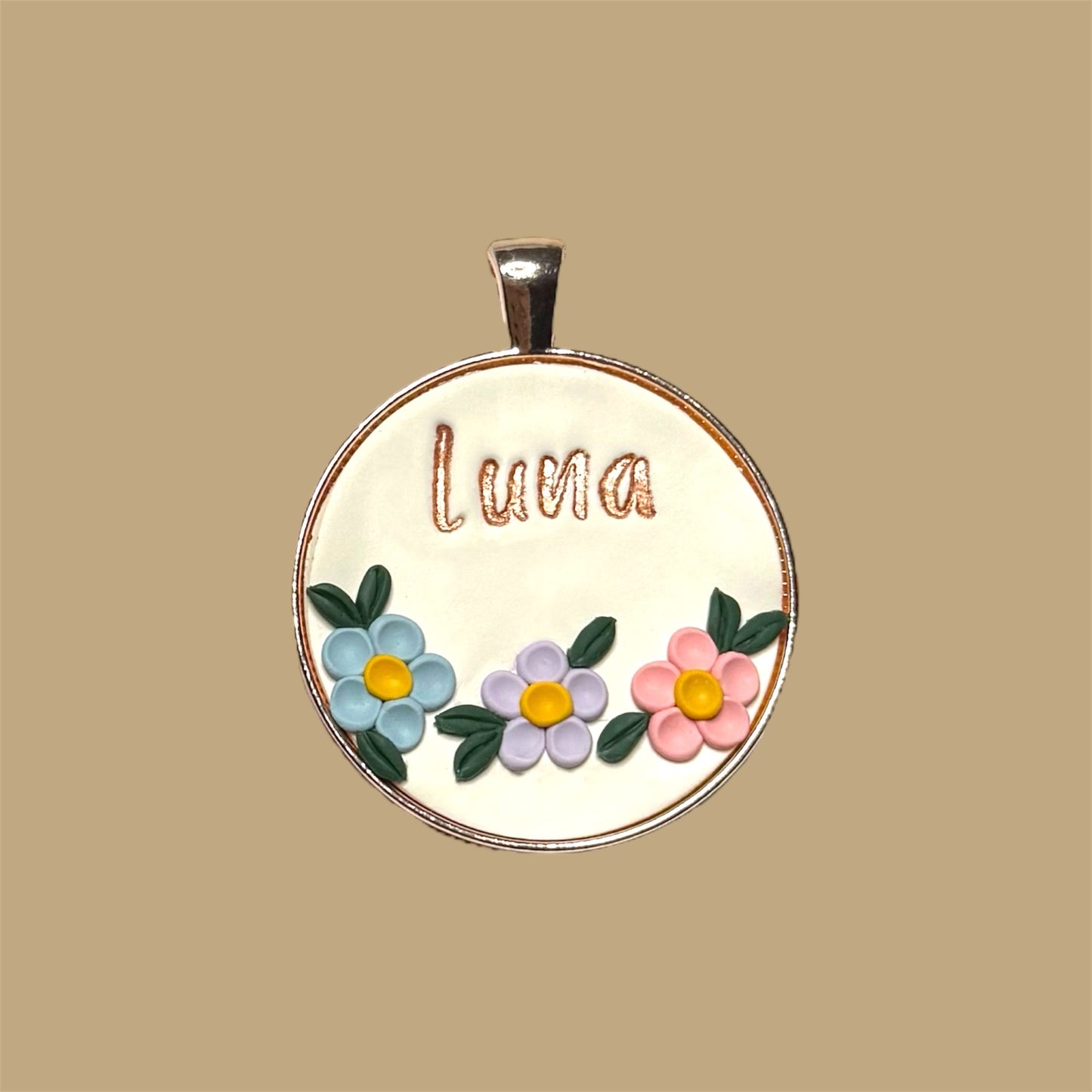 Pastel Floral Tag